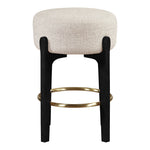 Torino Fabric Upholstered Counter Stool in Beige