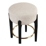 Torino Fabric Upholstered Counter Stool in Beige