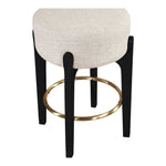 Torino Fabric Upholstered Counter Stool in Beige