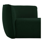 Hilton Boucle Fabric Upholstered Chaise Lounge in Green