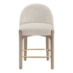 Torino Fabric Upholstered Counter Stool in Beige
