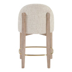 Torino Fabric Upholstered Counter Stool in Beige