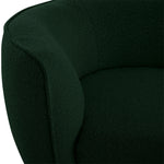 Hilton Boucle Fabric Upholstered Chaise Lounge in Green