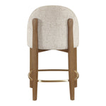 Torino Fabric Upholstered Counter Stool in Beige