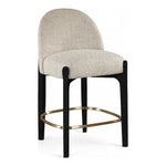 Torino Fabric Upholstered Counter Stool in Beige
