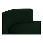 Hilton Boucle Fabric Upholstered Chaise Lounge in Green
