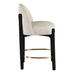 Torino Fabric Upholstered Counter Stool in Beige