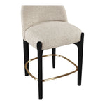 Torino Fabric Upholstered Counter Stool in Beige