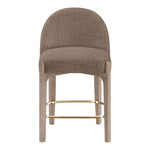 Torino Fabric Upholstered Counter Stool in Brown