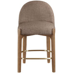 Torino Fabric Upholstered Counter Stool in Brown