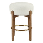 Torino Fabric Upholstered Counter Stool in Cream