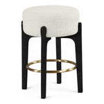 Torino Fabric Upholstered Counter Stool in Cream