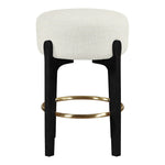 Torino Fabric Upholstered Counter Stool in Cream
