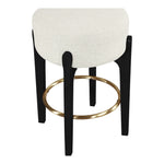 Torino Fabric Upholstered Counter Stool in Cream