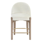 Torino Fabric Upholstered Counter Stool in Cream