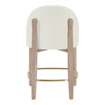 Torino Fabric Upholstered Counter Stool in Cream