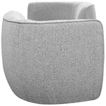 Hilton Boucle Fabric Upholstered Chaise Lounge in Grey