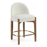 Torino Fabric Upholstered Counter Stool in Cream