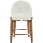Torino Fabric Upholstered Counter Stool in Cream