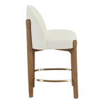 Torino Fabric Upholstered Counter Stool in Cream