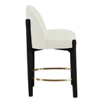 Torino Fabric Upholstered Counter Stool in Cream