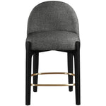 Torino Fabric Upholstered Counter Stool in Black