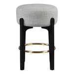 Torino Fabric Upholstered Counter Stool in Grey