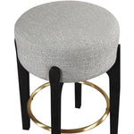 Torino Fabric Upholstered Counter Stool in Grey