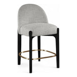 Torino Fabric Upholstered Counter Stool in Grey