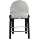 Torino Fabric Upholstered Counter Stool in Grey