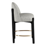 Torino Fabric Upholstered Counter Stool in Grey