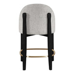 Torino Fabric Upholstered Counter Stool in Grey
