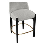 Torino Fabric Upholstered Counter Stool in Grey