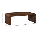 Toulon Oak Veneer Coffee Table in Brown