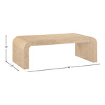 Toulon Oak Veneer Coffee Table in Natural
