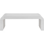 Toulon Oak Veneer Coffee Table in White
