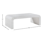 Toulon Oak Veneer Coffee Table in White