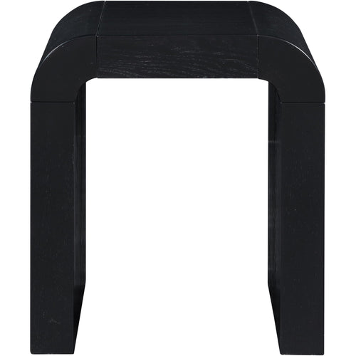 Toulon Oak Veneer End / Side Table in Black