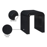 Toulon Oak Veneer End / Side Table in Black