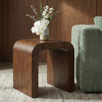 Toulon Oak Veneer End / Side Table in Brown