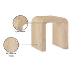 Toulon Oak Veneer End / Side Table in Natural