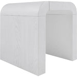 Toulon Oak Veneer End / Side Table in White