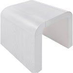 Toulon Oak Veneer End / Side Table in White