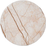 Treviso Marble Top And Mango Wood Base Coffee Table in Beige