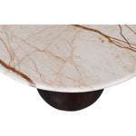 Treviso Marble Top And Mango Wood Base Coffee Table in Beige