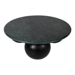 Treviso Marble Top And Mango Wood Base Coffee Table in Green