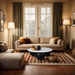 Treviso Marble Top And Mango Wood Base Coffee Table in White