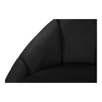Shelly Velvet Upholstered Chaise Lounge in Black
