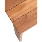 Tulum 108.5" Teak Wood Outdoor Patio Dining Table in Natural
