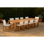 Tulum Water Resistant Mesh Fabric Outdoor Patio Dining Side Chair in Off White